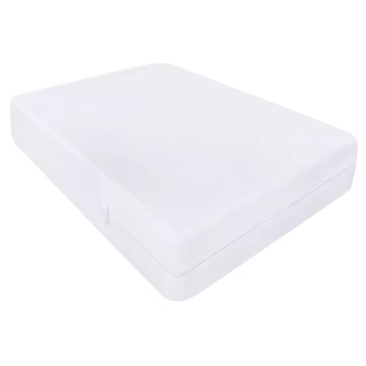 HOMESOL®  Funda de colchón Micrfibra Blanco para cama, Con Cremallera en L - cama de 90-105-135-150 - 1