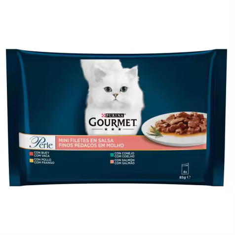 Purina Gourmet Perle Mini Filetes En Salsa Para Gatos 48 X 85 Gr - 1