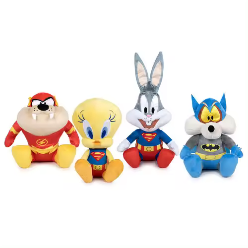 Peluche Looney Tunes Super Heroes 100 Aniversario 17cm pack 4Modelo surtidos ,precio por unidad - 1
