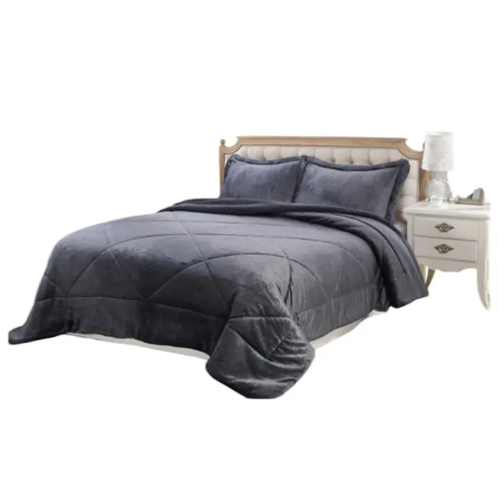 Edredón de Sherpa 150, Edredón de Sherpa 180, Edredón de Invierno Sherpa Extra Grueso - Máxima Suavidad y Calidez - Máxima calidad - Edredón para cama de matrimonio con medidas 240 x 270 cm - Edredón de sherpa cama 1,50m o 1,80m - 1