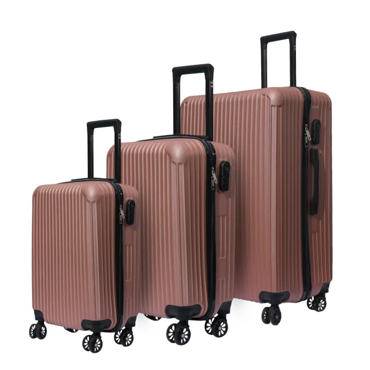 DASCK Juego de 3 Maletas de Viaje Set Trolley Abs Semirigidas con Cerradura Combinación 4 Ruedas Dobles - 1