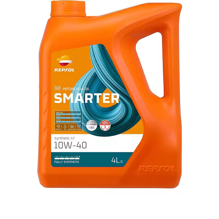 Aceite repsol moto smarter synthetic 4T 10W40 4 Litros - 1
