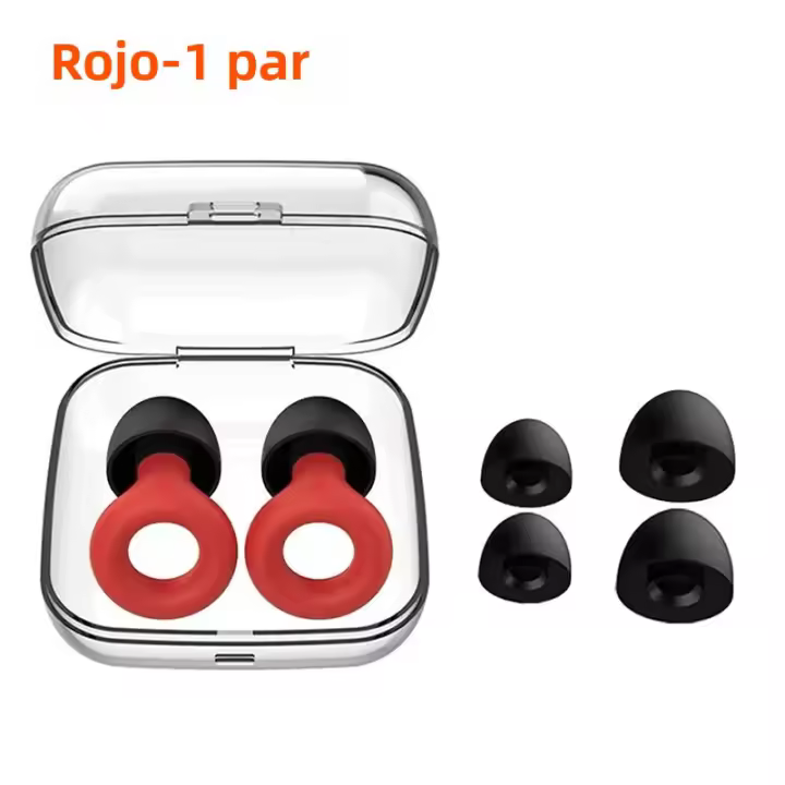 Tapones Para Los Oídos De Silicona Para Nadar Y Dormir Reducción De Ruido - Loop soundproofReduce interrupcionesCalidad Suministros De Tapones Para Los oídosMaterial De Poliéster - 1