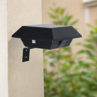Aplique de pared para jardín, impermeable, para valla exterior, con luz solar, para porche, patio, paisaje (luz blanca y negra) - details 2