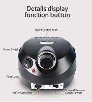 Set De Manicura Eléctrica Profesional 35000RPM Máquina De Taladro Para Uñas Con Polirreparador Portátil Para Salón De Belleza - details 3