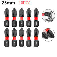 Juego De 10 Piezas De Bitas De Destornillador De Impacto Magnético PH2 Antideslizantes Largas Para Perforación Y Herramientas Eléctricas Acero De Carbono Multifuncional - details 2