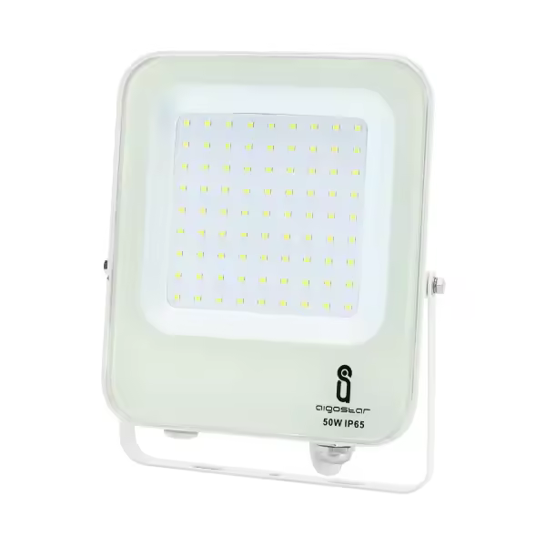 Aigostar Foco Proyector LED 50W Luz Fría IP65 - Iluminación Exterior para Jardín, Patios, Parking, Hotel, Naves - 1
