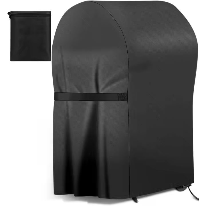 Funda para Barbacoa, Funda para Barbacoa de Tela Oxford 420d Impermeable, a Prueba de Polvo y Anti-UV with Correas Autoadhesivas y Bolsa de Almacenamiento (77x67x110 cm) SSIT - 1