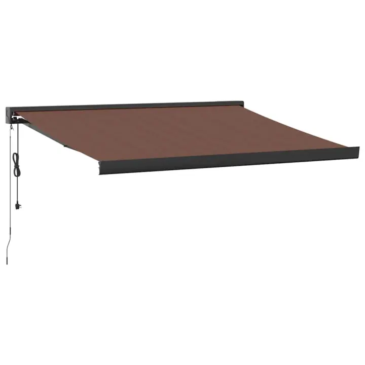 vidaXL Toldo retráctil automático burdeos 300x250 cm - 1