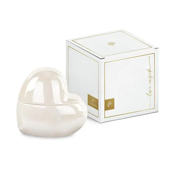 Cupid & Co. Vela Perfumada Corazón Perla H 115 Mm L 75 Mm - 1