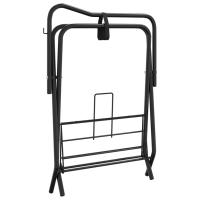 vidaXL Soporte de montura plegable de pie independiente hierro negro - details 5