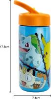 Botella de agua deportiva con pajita y asa Pokémon iniciales de 410ml - details 10