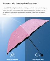 Paraguas Plegable Mágico Con Patrón De Agua De Lluvia Resistente Al Viento Y Protección Solar Para Deportes Al Aire Libre Y Protección UV - details 2