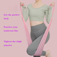 Banda de resistencia elástica para Yoga y Pilates, banda de entrenamiento de goma Natural de 150cm para gimnasio - details 4