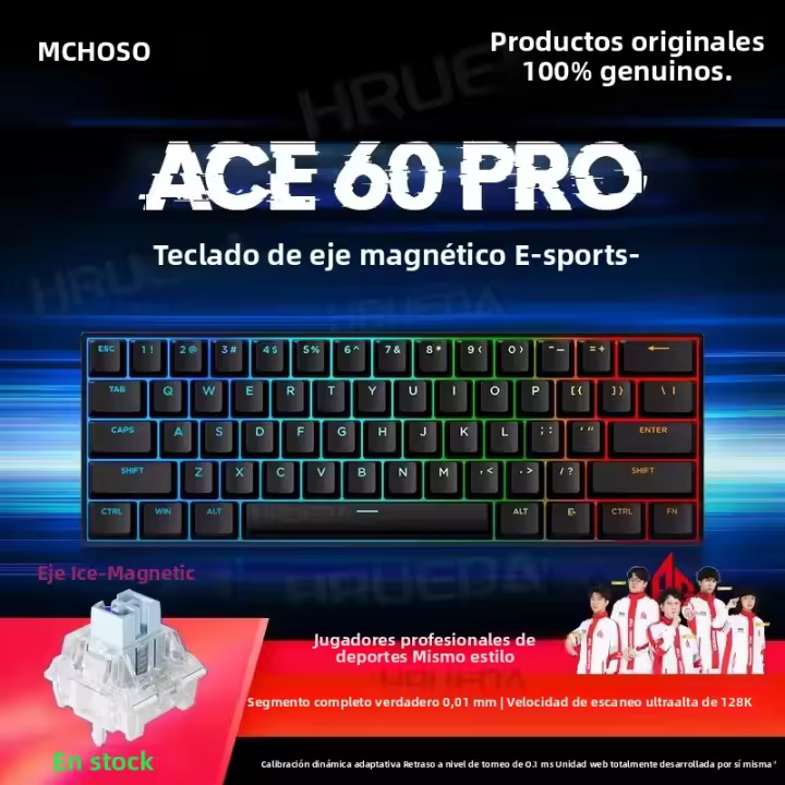 MCHOSE ACE68 Teclado Mecánico Con Cable Para Gaming Tasa De Muestreo De 128K RapidTrigg 8000Hz SOCD/Rs 0.125ms 68 Teclas Magnético - 1