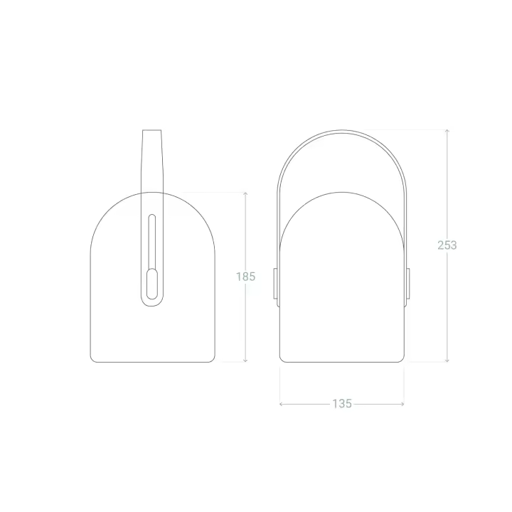 Ledkia Lámpara de Mesa LED Portátil con Batería USB Recargable Akira Negro - 1