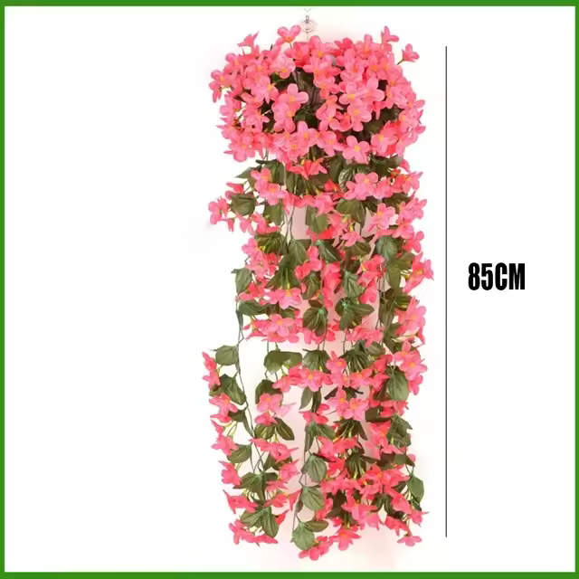  Flores Artificiales Moradas Para Decoración De Fiestas Y Boda Arreglo Floral De Plástico Para Exterior Decoración De Pared Y Jardín - 1