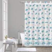 HMS Cortina de Baño Ducha 100 % Poliéster Hidrófuga y Secado Rápido con Trabillas – 140×180 / 180×200 cm - details 4