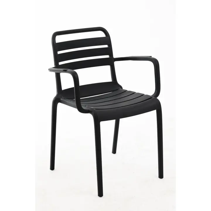 Silla Belia con Brazos - Negro - 1