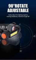 Linterna Frontal LED Recargable Impermeable Con Imán Ligera Ajustable Para Camping Ciclismo Correr Pesca - details 2