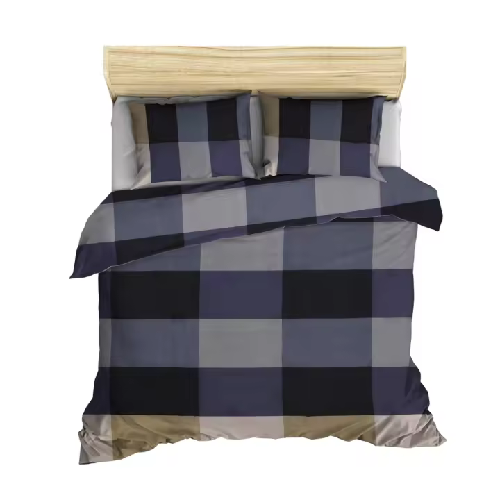 Wellhome Juego de Cama Funda Nórdica + 2 Fundas Almohada 240x220 Suavidad Garantizada Gris Blanco Negro Púrpura Crema - 1
