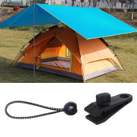 10Pcs Clips De Tenda Con Cuerdas De Bungee Y Balones Para Camping Al Aire Libre Anclaje De Alta Resistencia Para Sombra Y Canopias - details 5