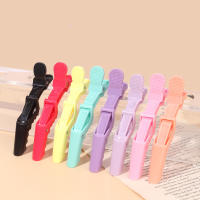 6pcs Pinzas De Crocodilo Para Peluqueria Profesional Fijas Para Zonas Especiales Uso En Salones De Peluqueria Y Wigs De Cabello Real - details 0