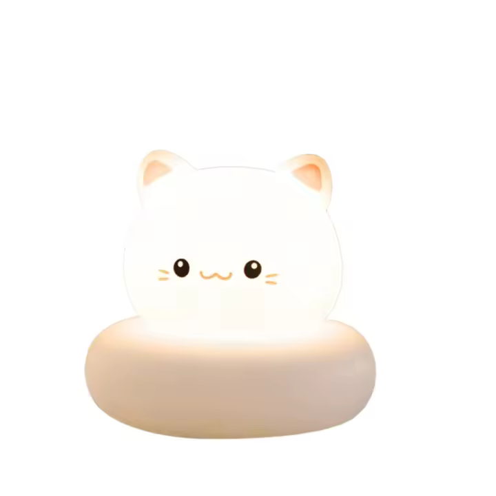 Lámpara De Noche Animal Bonita Para Bebé Con 3 Niveles De Iluminación Ajustable USB Recargable Para Amamantamiento Y Dormitorio - 1
