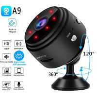 Cámara Mini A9 WiFi Inalámbrica 1080p Grabadora De Voz Para Seguridad Doméstica Y Vigilancia Cámara De Video Full-HD Con Tarjeta MicroSD Compatible - details 5