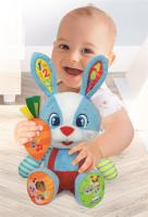 Clementoni – Valentín el Conejo Parlanchín – Peluche Suave e Interactivo con Botones de Aprendizaje – Ideal para Aprender Jugando – A partir de 12 Meses – 55320 - details 2