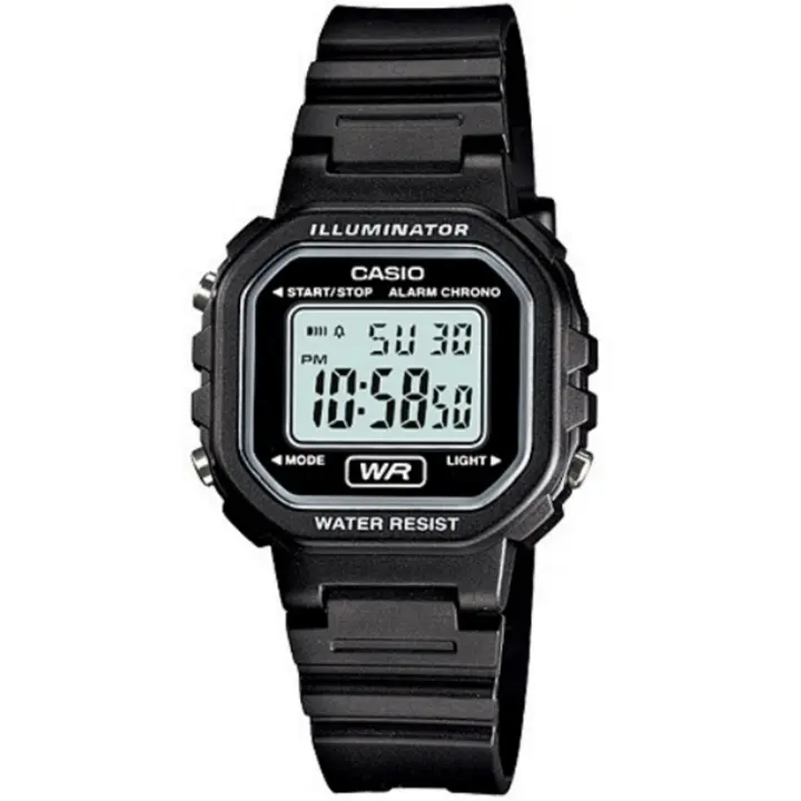 Casio La-20wh-1a Collection Reloj Para Para Mujer Color Negro - 1