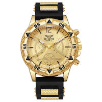 Reloj De Pulsera De Cuarzo Para Hombre AliExpress Con Gran Dial De Silicona Azul Luz De Luz Estilo Deportivo Y Casual En Stock - details 1