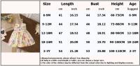 Vestido De Verano Para Niñas Romántico Sin Mangas En Algodón Con Floral Vestido De Bebé Para Regalo En Talla A-Line Longitud De Rodilla - details 0