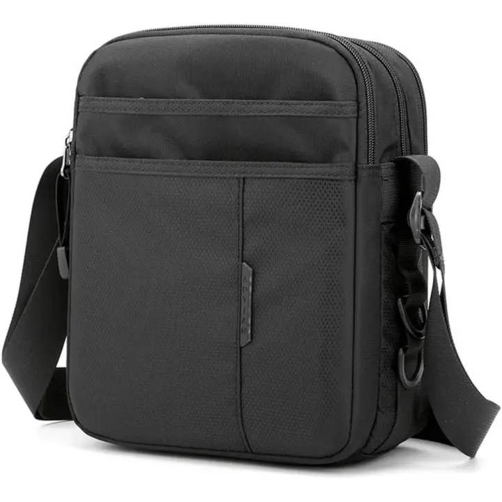 Bolso de Crossbody del negocio de los helbres Negros para el viaje, Trabajo, senderismo - 1