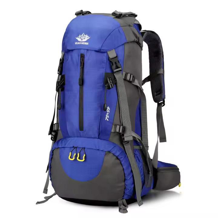 Mochila Senderismo y montaña 50 L -TEC 1, Unisex, Ligera, Impermeable y de fácil ajuste. Ideal para rutas y excursiones, trekking, montañismo y cualquier actividad al aire libre. Disponible en colores Negro, Azul, Naranja y Rojo. - 1