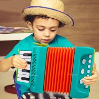 Instrumento Musical Acordeón Para Niños Juguete Educativo Interactivo Para Interior Y Exterior Regalo Para Niñas Y Niños De 3-6 Años - details 3