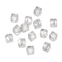 50pcs/lot Perlas De Cristal Transparente Cuadradas Para Manualidades Joyería Cadena De Teléfono Accesorios Espaciador Collar - details 5