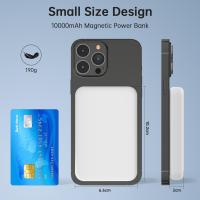 Inalámbrico Power Bank, Magnético Batería Externa 10000mAh, Cargador Inalámbrico 20W Cargador Portátil Carga Rápida, Slim Bateria Portatil Powerbank para iPhone 15 14 13 Pro MAX Plus Samsung Android - details 2