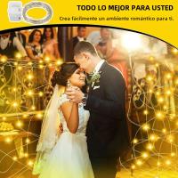 10 Pack Luces De Hilo De Hada 30LED 3 Metros Cobre Plateado Alimentadas Por Batería Decoraciones Para Bodas Fiesta Navidad - details 6