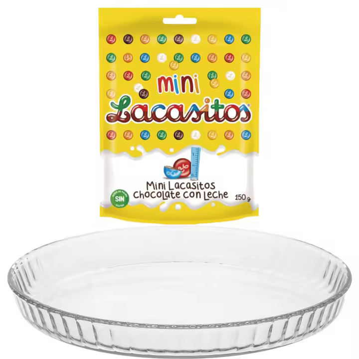 Pack repostería:LACASITOS MINI DOYPACK 150G+Plato De Tarta De Vidrio 27 cm - 1