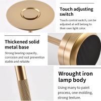 Lámpara De Escritorio Recargable LED Con Sensor De Toque Luz Nocturna USB Para Lectura Decorativa Para Habitación Hotel Restaurante Bar Moderno Metal - details 8