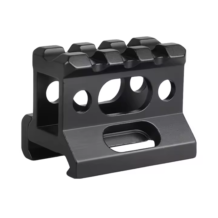 Base De Montaje De Aluminio Para Rifle 3 Ranuras 20mm Riser Mount Quick Release Para Ranura Picatinny Soporte De Escopeta - 1