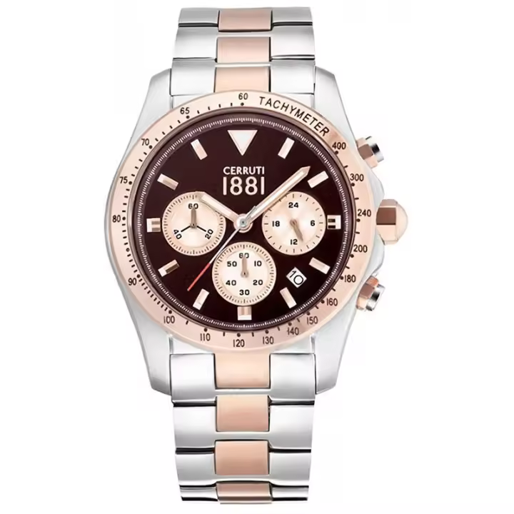 Cerruti 1881 Cra083j231g Urano Reloj Para Para Hombre Color Dorado - 1