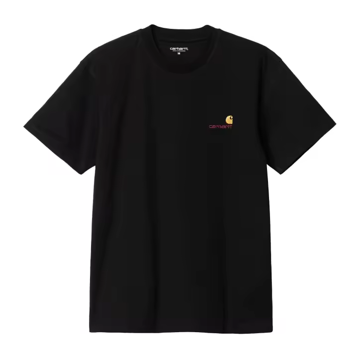 Camiseta Carhartt S-S American Script T-Shirt Black I029956.89XX.03. - 1