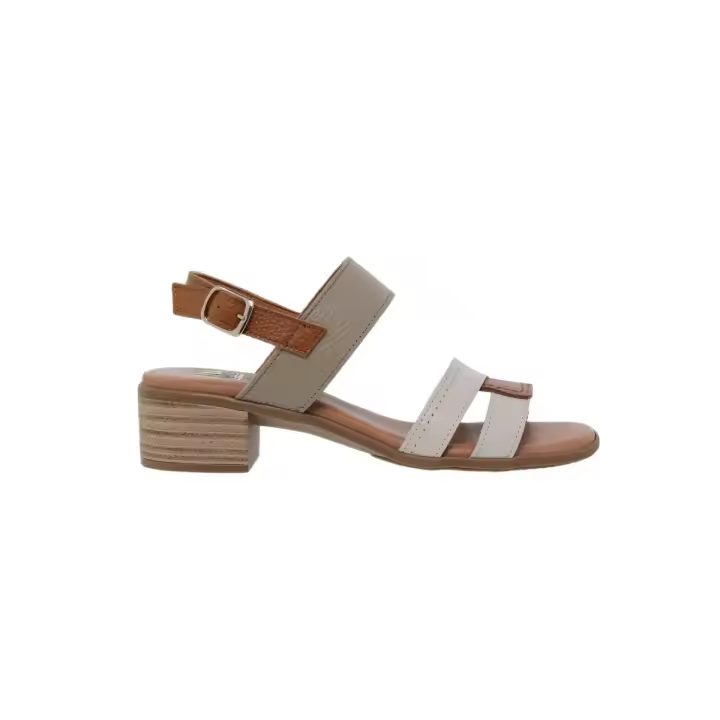 Blusandal |Sandalias de piel marrones | Mujer Piel Piel Piel acolchada - 1