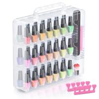 Organizador Portátil De Esmaltes De Uñas Doble Cara Transparente Soporte Para Muestrarios De Esmaltes De Uñas - details 0