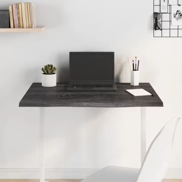 Mesa Superior Marron Oscuro 80x60x2cm Roble maczo Tratado - 1