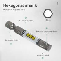 Juego De Bits De Destornillador 1/4 Impacto Y Taladro Cabezas Torx Hexagonales Y Cruzadas Magnéticas Antirrobo Para Herramientas De Reparación Y Mantenimiento - details 2