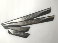 4Pcs/Lot ABS Acero Inoxidable Para Mazda CX-5 2012-2016 Placa De Bajo De Puerta Decorativa Saludo Pieza Cubierta De Puerta Interior - details 0