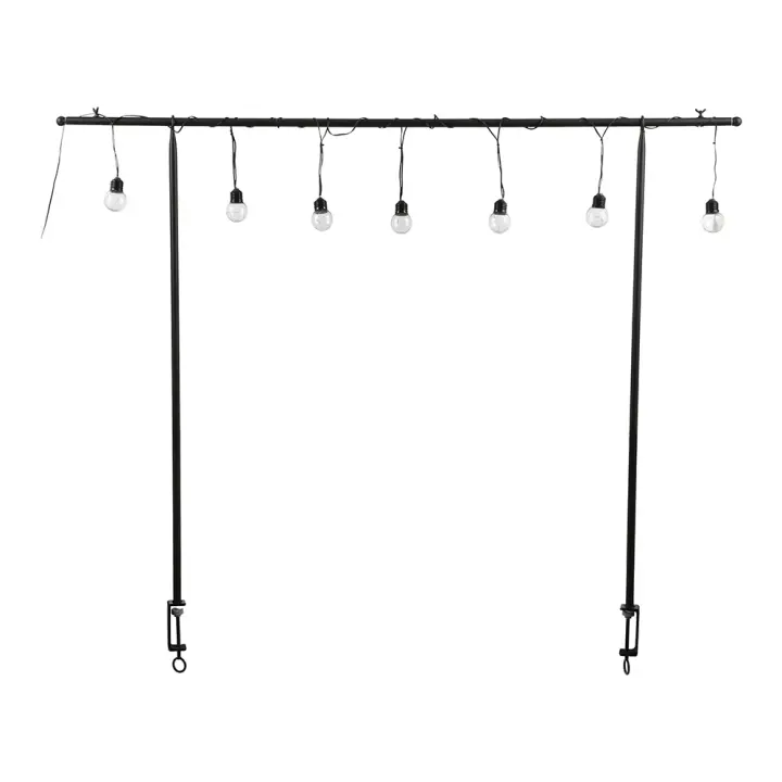 Mica Decorations - Soporte Mesa Exterior 10 Bombillas Led Pilas - Blanco Cálido - 1